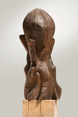 Prophet 1 - Wood sculpture, 92cm, 2008
