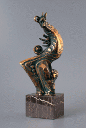 Monster - Bronze sculpture, 49cm, 2009