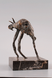 Macabre Dance I - Bronze sculpture, 32cm, 1998