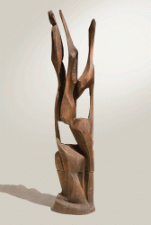 No title - Wood sculpture, 195cm, 2005