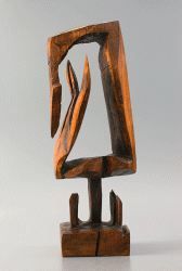 No title - Wood sculpture, 58cm, 1998
