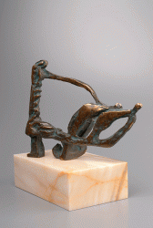 Pharaoh - Bronze sculpture, 32cm, 1998