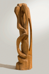 Cherub 2 - Wood sculpture, 170cm, 2006