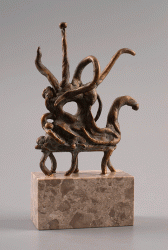 Himeră - Sculptură în bronz, 26cm, 2012