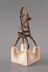 Yoke - Bronze sculpture, 48cm, 1999