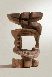 Pion - Sculptură în lemn, 73cm, 1999