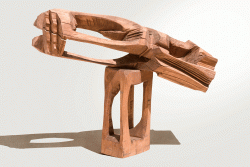 Portativ - Sculptură în lemn, 68cm, 2004