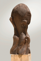 Prooroc 1 - Sculptură în lemn, 92cm, 2008