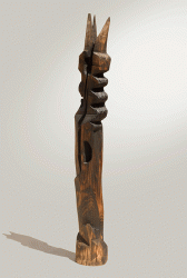 King - Wood sculpture, 185cm, 1999