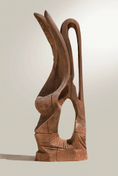 Semn - Sculptură în lemn, 117cm, 2006