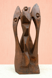 Vitraliu - Sculptură în lemn, 94cm, 2003