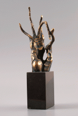 Blessing 1 - Bronze sculpture, 50cm, 2002