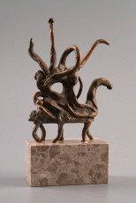 Chimera - Bronze sculpture, 26cm, 2012