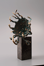 Solar Explosion 5 - Bronze sculpture, 43cm, 2010