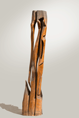 Coloană - Sculptură în lemn, 230cm, 2001