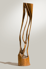 Coloană - Sculptură în lemn, 230cm, 2005