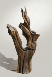 Equestrian - Wood sculpture, 225cm, 2000