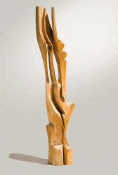 No title - Wood sculpture, 205cm, 1999
