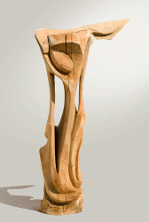 No title - Wood sculpture, 205cm, 2009