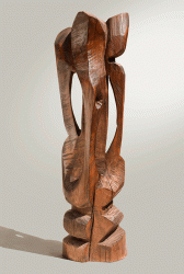 Cherub  1 - Wood sculpture, 160cm, 2006