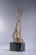 Construction 1 - Bronze sculpture, 45cm, 2014