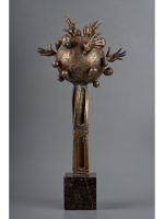 Apocaliptica, sculptură în bronz, 60cm, soclu de marmură, 2017