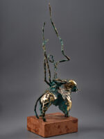Capricorn II, sculptură în bronz, 62cm, soclu de marmură, 2015