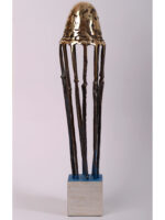 Clopot II, sculptură în bronz, 60cm, soclu de marmură, 2023