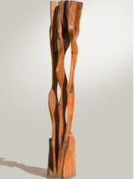 Coloană 1, sculptură în lemn, 220cm, 2001