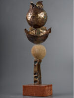 Cometa, sculptură în bronz, 67cm, soclu de marmură, 2017