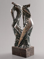 Dans, sculptură în bronz, 44cm, soclu de marmură, 1998