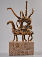 Himeră, sculptură în bronz, 26cm, soclu de marmură, 2012