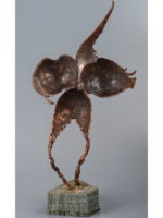Închinare, sculptură în bronz, 73cm, soclu de marmură, 2017