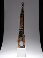 Ispas 2, sculptură în bronz, 57cm, soclu de marmură de Rușchița, 2019