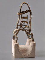 Jug, sculptură în bronz, 48cm, soclu de piatră de Viștea, 1999