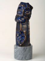 Mirare, sculptură în bronz, 32cm, soclu de marmură, 2018