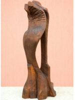 Pasăre, sculptură în lemn, 125cm, 2003