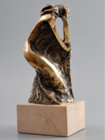 Prooroc 1, sculptură în bronz, 45cm, soclu de piatră de Viștea, 1997