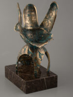 Relicvă, sculptură în bronz și marmură, 41cm, soclu de marmură, 2016