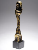 Stâlpnic VI, sculptură în bronz, 34cm, soclu de marmură, 2019