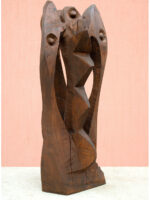 Vitraliu, sculptură în lemn, 94cm, 2003
